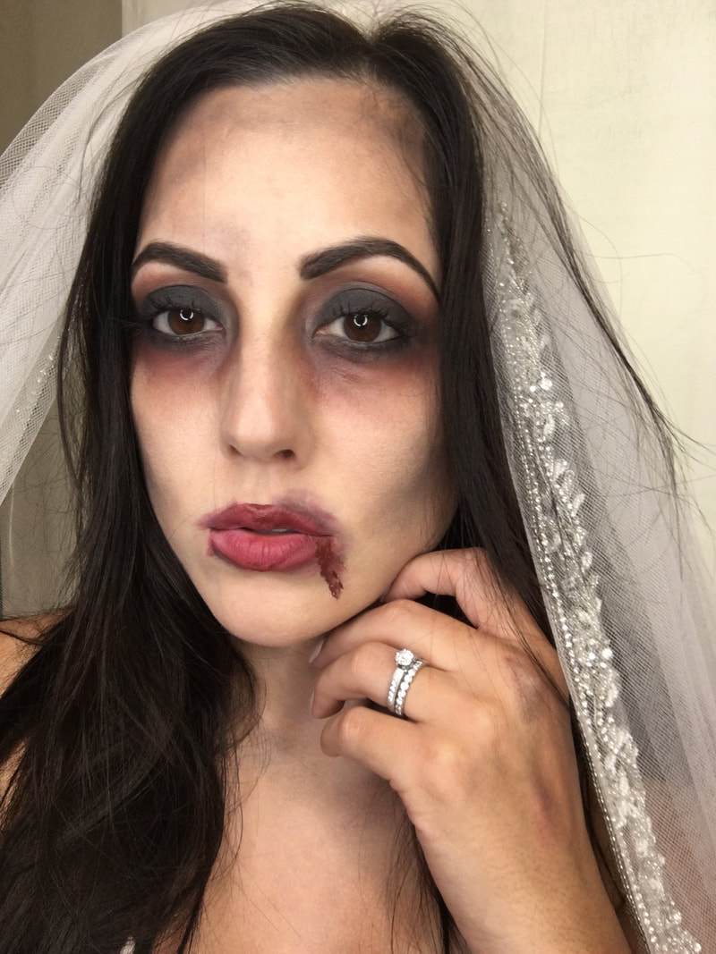 Easy Zombie Bride Halloween Makeup Tutorial Xo Fancy